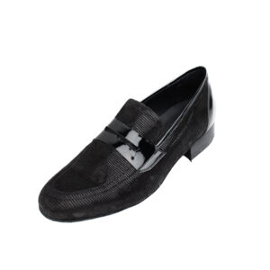 Scarpa 4120 lucertolina nera + vernice nera